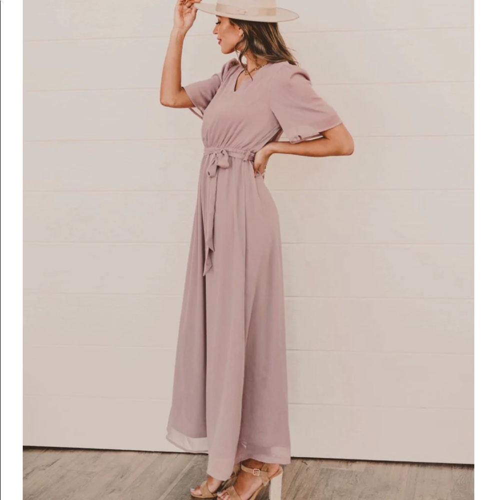 LIKE NEW!! Womens maxi modest bridesmaids dress